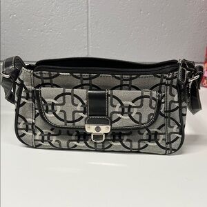 Stylish Black and Gray Patterned Women's Bag